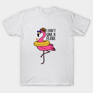 I don't give a Flock, Funny Flamingo Lover Gift T-Shirt